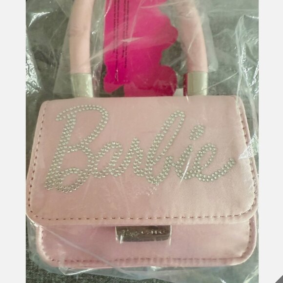 Barbie x ALDO Signature Jeweled Barbie Logo Micro Top Handle Bag - limited NEW - Picture 2 of 7